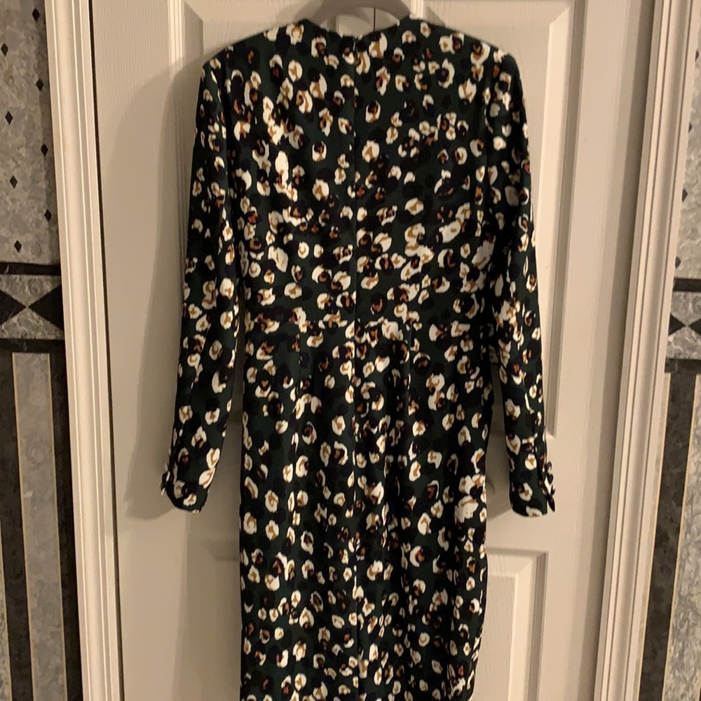 Badgley Mischka Collection V-Neck Sheath Dress - Picture 6 of 12